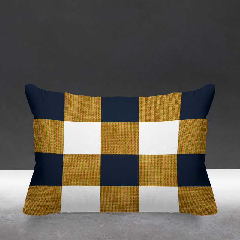 Coussin intérieur / extérieur Jeb Farm House, Or