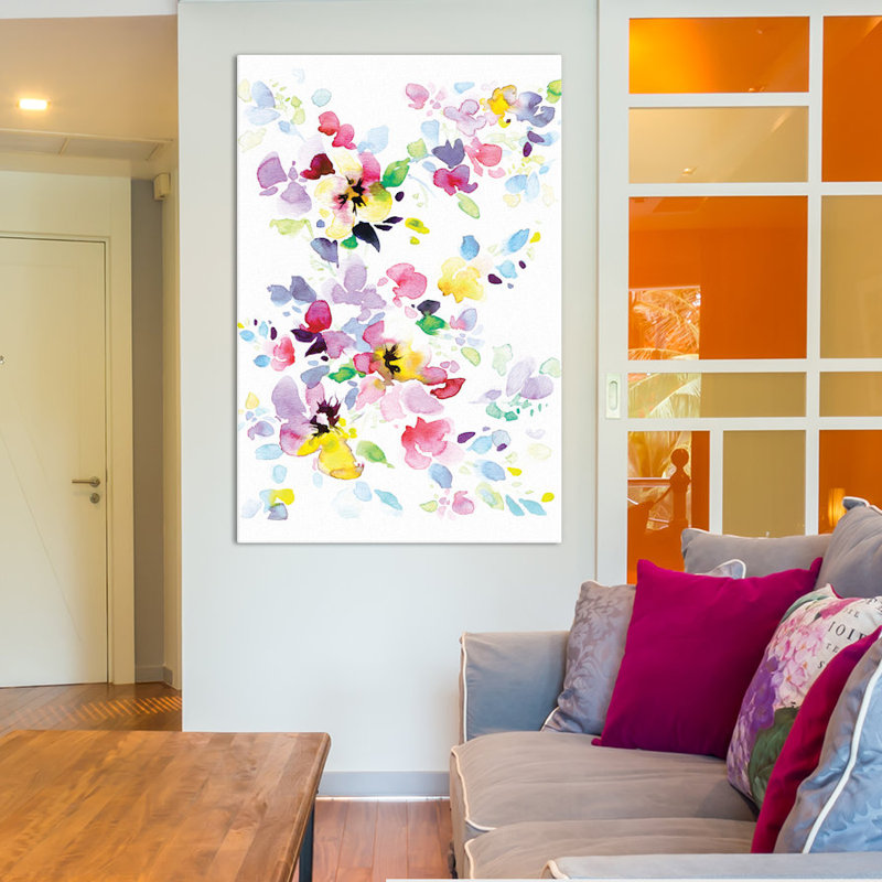 « brillante matinée », art mural sur toile tendue, H 18 po x l 12 po x P 1,5 po