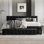 Lit de jour simple en velours avec couchette
