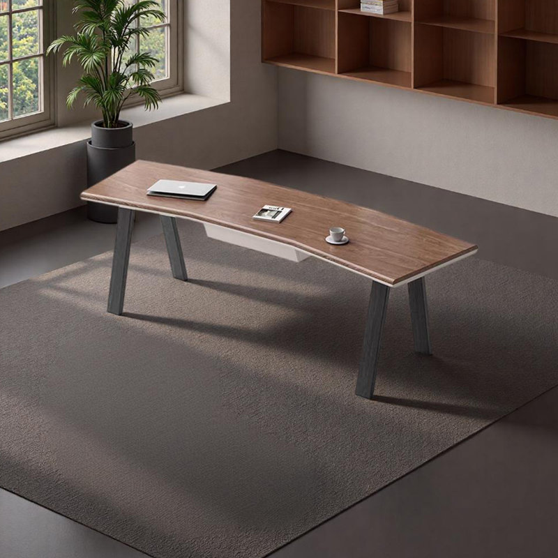 Bureau haut de gamme de style rétro, H 29,52 po x l 70,86 po x P 27,55 po