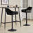 Height Adjustable Upholstered Velvet Bar Stools-1428684772