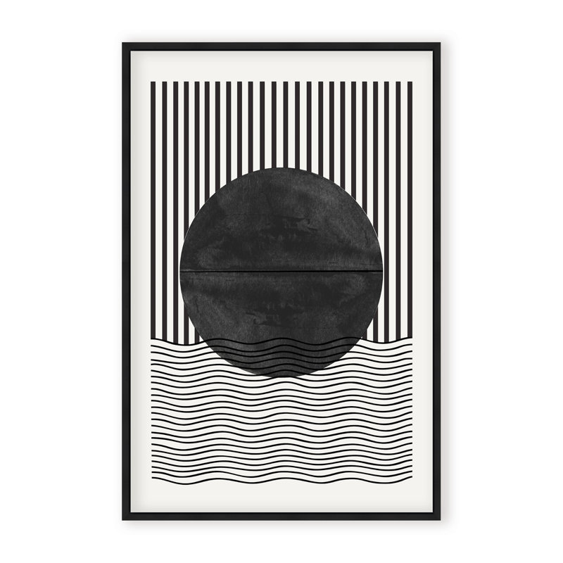 BaB No10. Print by The Miuus Studio, 48" H x 32" W x 1.125" D, Framed Print, Black
