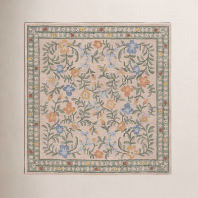 Martha Stewart Hand-Tufted Floral Wool Rug