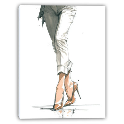 Art mural sur toile Poised in Heels