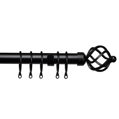 Willena Adjustable 2.8cm Single Curtain Pole