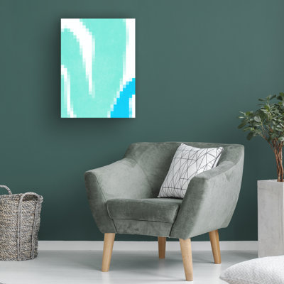 «Pixel Leaves V» bolognaise par June Erica Vess sur toile