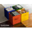 Bacs de rangement Sorbus 13 po - cubes de rangement pliables en tissu avec poignées, paquet de 12 - arc-en-ciel profond-1531593404-1531593405