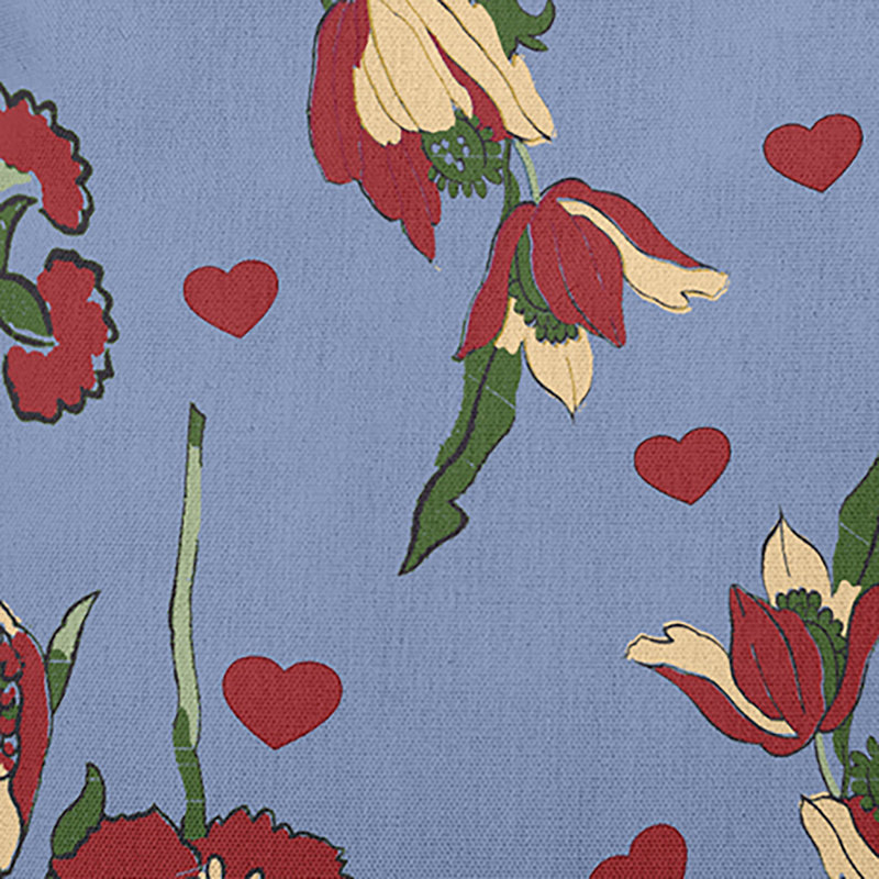 Coussin décoratif Love In The Garden PHF1638BL16, H 18 po x l 18 po, Carré