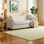 Canapé 3 places moderne en chenille moelleuse avec coussins décoratifs, beige, 75,78 po pour un salon confortable-129023742
