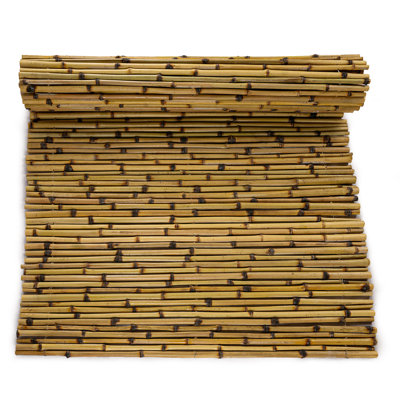 Clôture roulée 3 pi * 8 pi en bambou naturel brûlé