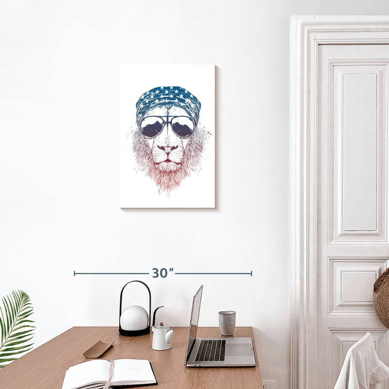Brampt Wild Lion, 24" H x 16" W