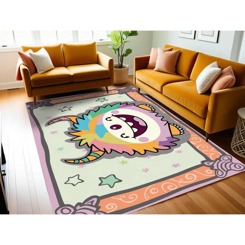 Tapis lavable Keyonn Halloween, Rectangulaire 7 pi x 10 pi