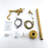 Double Handle Floor Mounted Tub Filler With Handshower-90992301