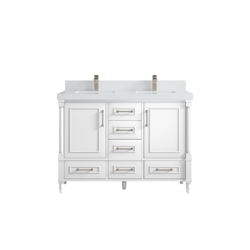 Aberdeen X P 22 po De salle de bain Quartz blanc