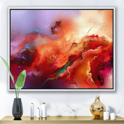" Clouds Of Red Purple And Red "