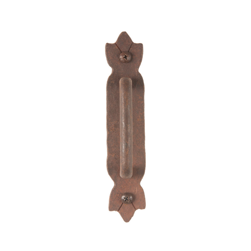 Poignée d'armoire en fer forgé à la main 6 po, Oxidized
