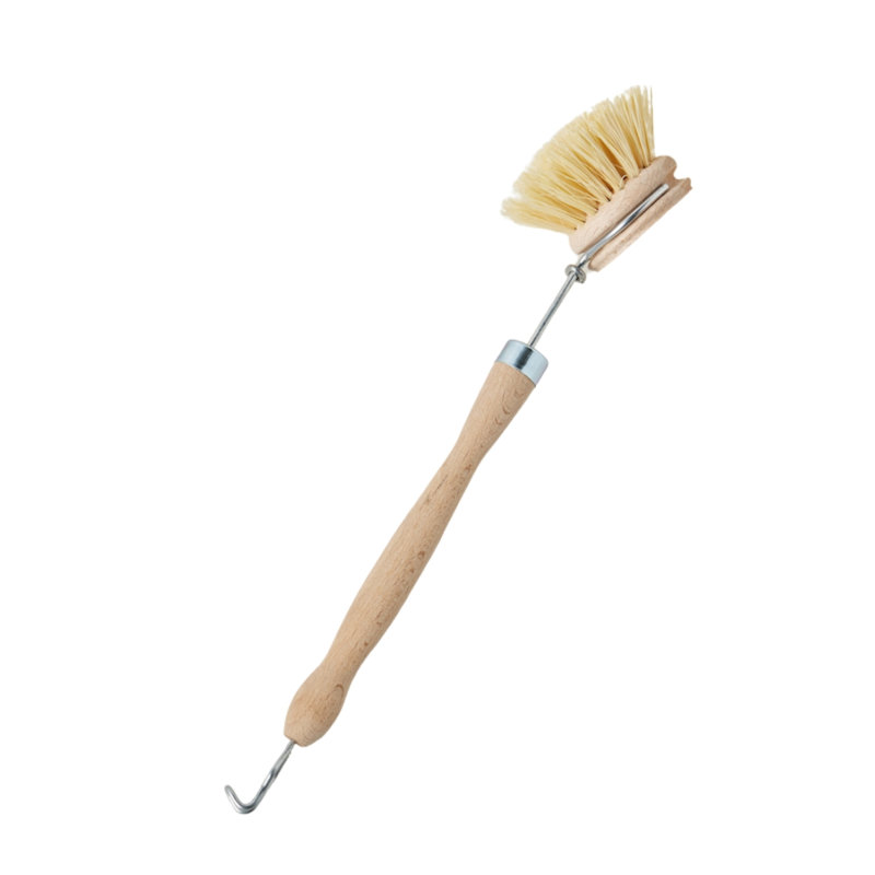 Euro Wood-Handled Dish Brush,