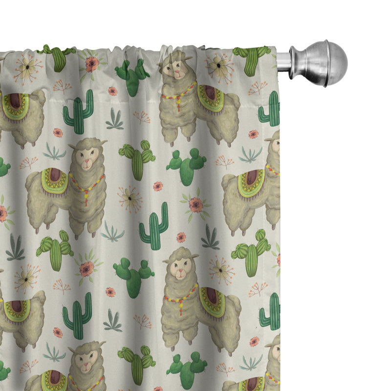 Panneau coulissant semi-diaphane avec passe-tringle Llama, 28 po x 84 po