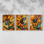 Floral Study  Series  CLXIII  -Set Of 3 Framed Giclee Prints -Ready to Hang-227531793-227531798
