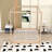 Wood Four Poster Platform Bed with Slats Support and Center Legs-1868767642-1868767644