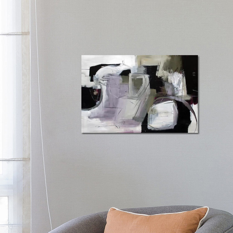 Magnifique imperfection, H 18 po x l 26 po x P 1,5 po, Toile encadrée noire, Pas de tapis