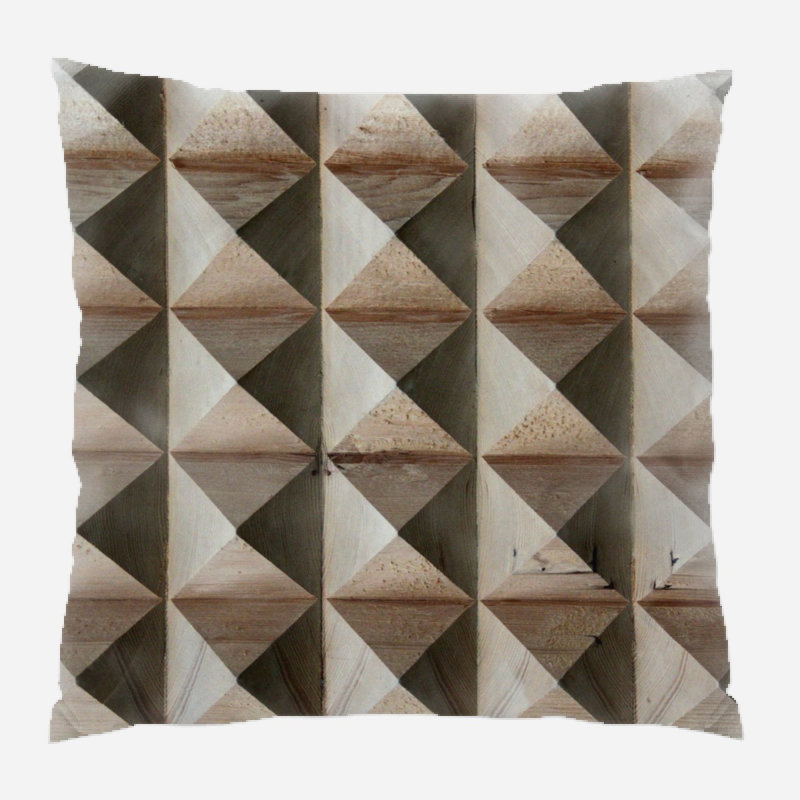 Geometric Microsuede Reversible Throw Pillow