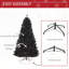 Arbre de Noël artificiel noir 7 pi