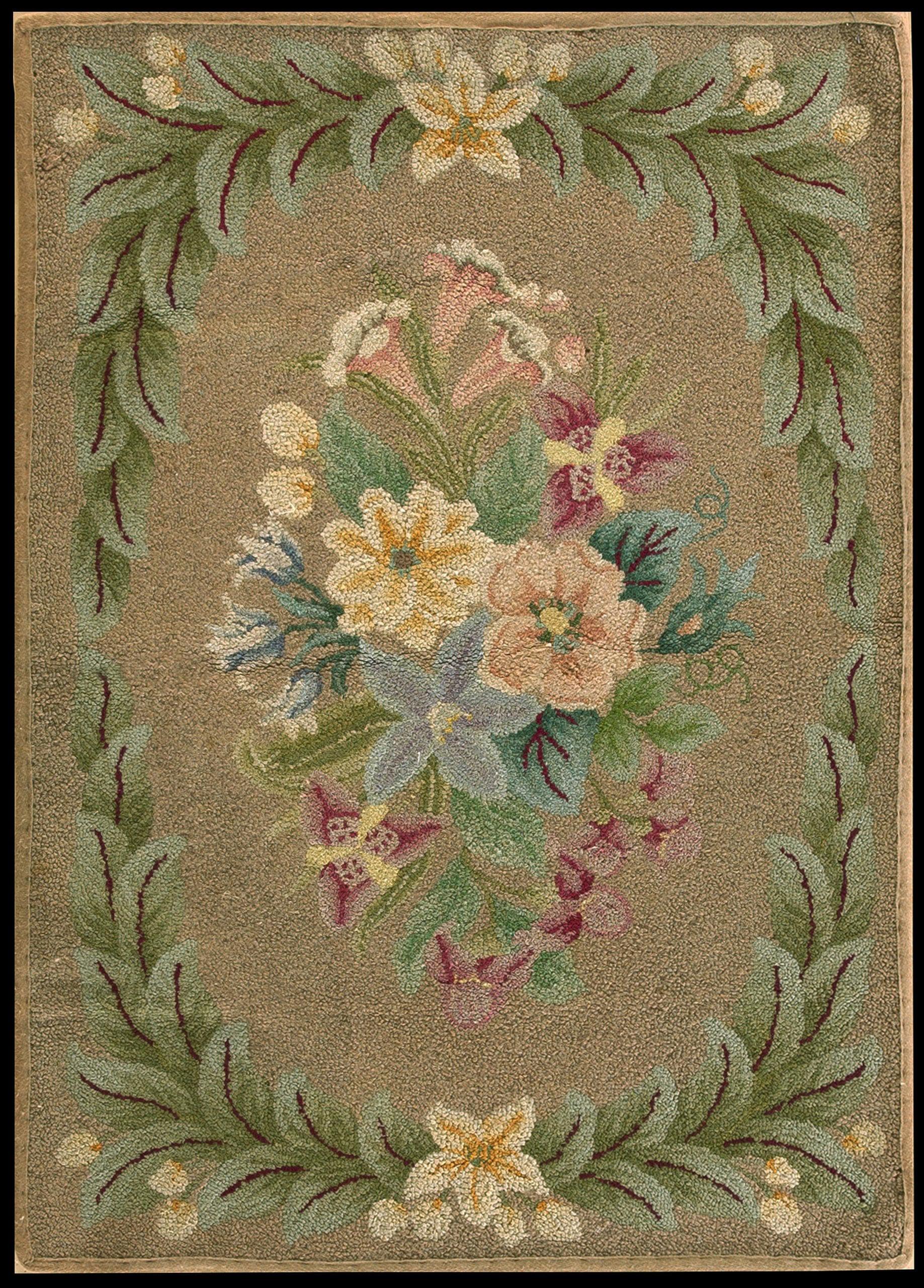Texture Rug Inlay Rugs On Net Small Size Cream Color Antique 1930 European Influenced ...