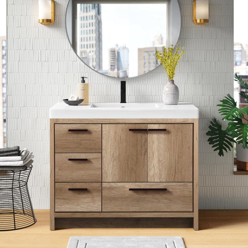 Ensemble de meuble-lavabo simple 42 po Southmead, Chêne naturel