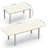 97.2"L Extendable Aluminum Outdoor Dining Table-144951788