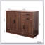 Buffet moderne en bois avec 2 portes, 1 compartiment de rangement et 2 tiroirs - idéal pour l'entrée, la salle à manger ou le salon, 43,3 pouces