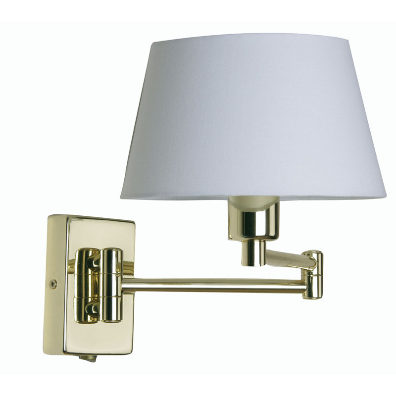 Citronelle Swing Arm Sconce, Polish Brass