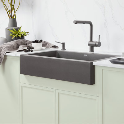 Vintera SILGRANIT 30" Single Bowl Apron-Front Farmhouse Sink