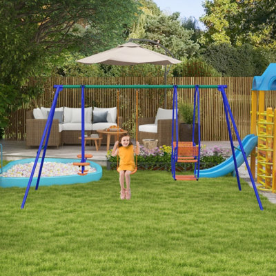 SENCHO GINSYTALIOR Metal Swing Set with Swing(s)