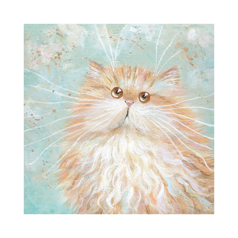 Cherub by Kim Haskins - Wrapped Canvas Painting, 93.98 cm H x 93.98 cm W x 1.91 cm D