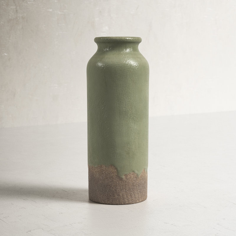 Bridgehampton Handmade Ceramic Table Vase, 13.8" H x 5.3" W x 5.3" D