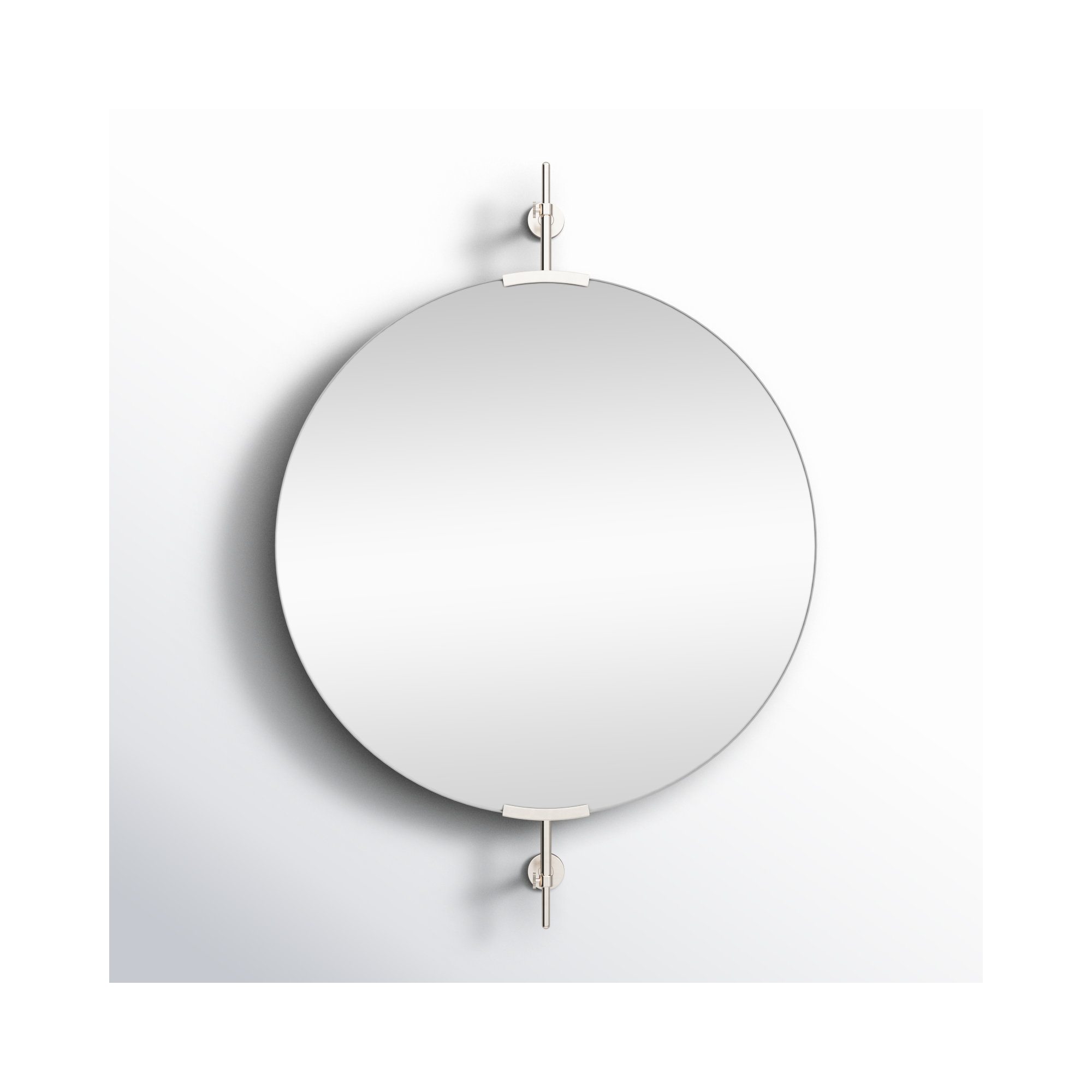 Guava Brass Round Mirror, 42" x 32"