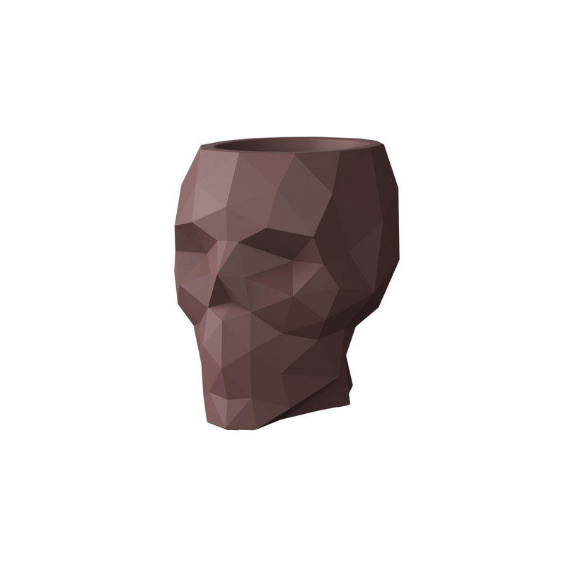 Skull - Nano Planter, Clay, 16.75" H x 13.5" W x 17.75" D