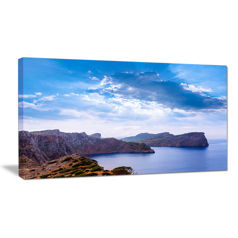 Majment Formentor Cape Rocks - reproduction de photo sur toile tendue, H 20 po x l 40 po x P 1po
