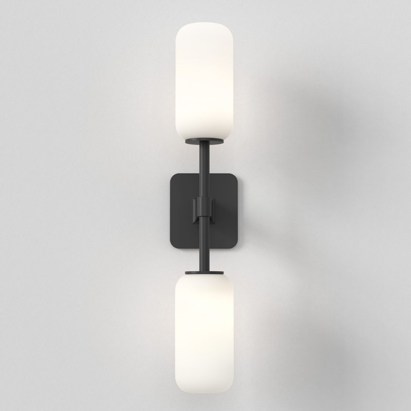 Tacoma 2 - Light Armed Sconce, Matte Black, 17.8" H x 4.88" W x 7.3" D, Tulip