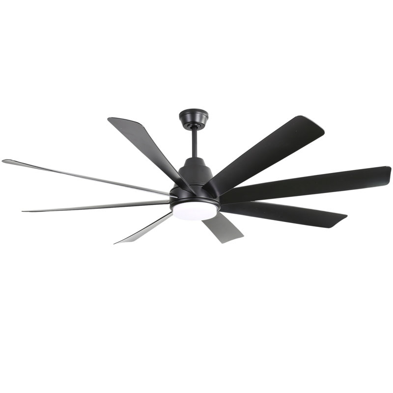 Ventilateurs de plafond de 72 pouces avec lumières et télécommande et 6 moteurs à courant continu pour le salon