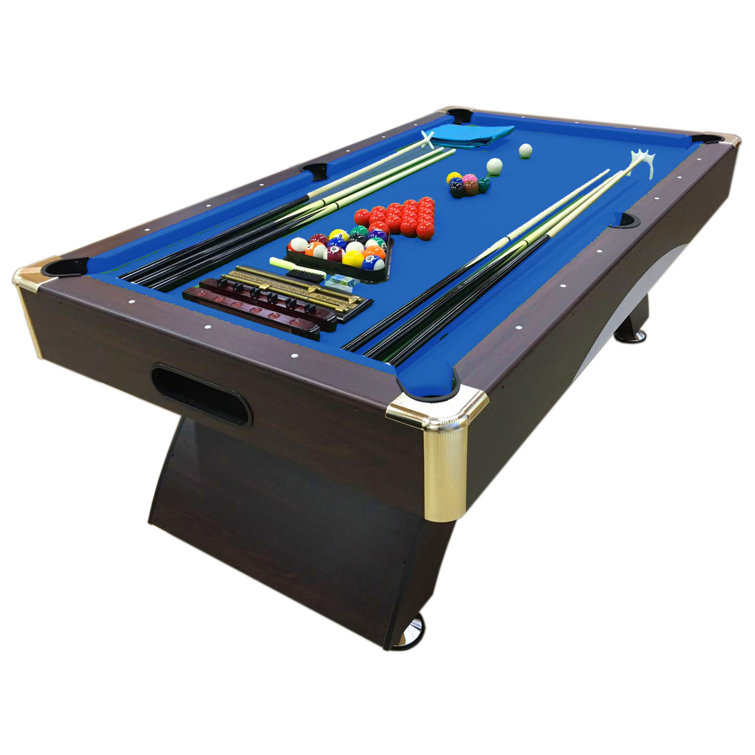 simba usa inc 8' Feet Billiard Pool Table Full Set Accessories Vintage  Green 8FT with benches