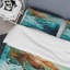 Ensemble de housse de couette Aqua Dream Rush Flow 4 - Abstract Collages-101240656