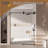 56”-60”W*76”H Single Sliding Frameless Shower Door with 3/8”(10mm) Thickened Upgrade Tempered Glass,stainless steel hardware,Matte Black-124532305