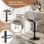 Swivel Upholstered Adjustable Height Counter Stool with Metal Frame-1871631299-1871631289