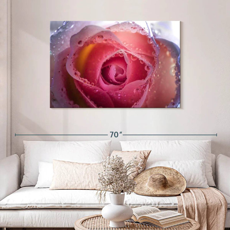 Harnek Misty Pink Rose, 30" H x 45" W