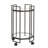 Octagon 2-Tier Metal Bar Cart