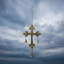 San Juan Cross Chime in Burnished Gold