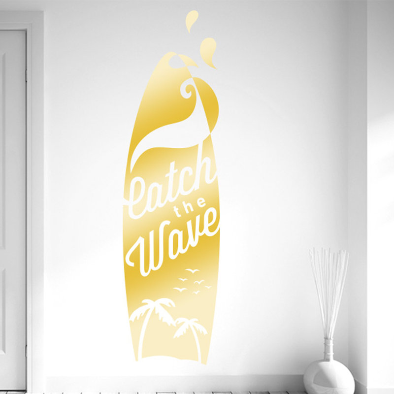 Nautical & Beach Wall Decal, Shiny Gold