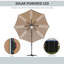 Breelan 292cm Lighted Cantilever Parasol-1173413163